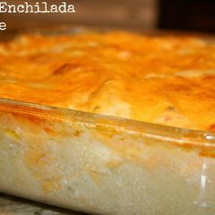 A picture of Easy Cheesy Chicken Enchilada Casserole.