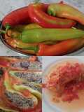 Ajíes Catalanes rellenos, a la cacerola