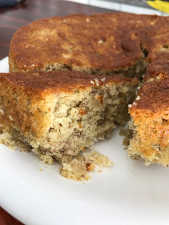 Una foto de Budín de banana húmedo