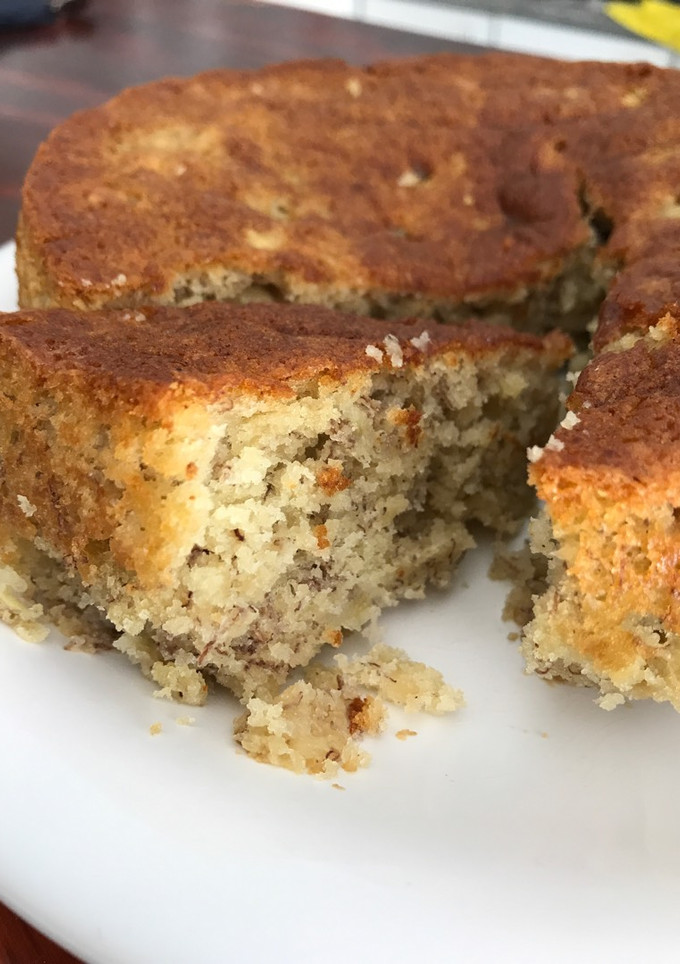 Una foto de Budín de banana húmedo