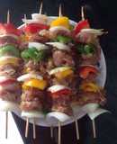 Thịt xiên nướng chảo