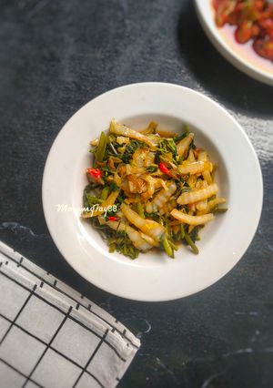 Foto resep Tumis Kangkung Sawi Putih