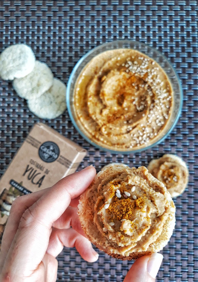 Una foto de 🌱HUMMUS DE LENTEJAS Y CURRY🌱