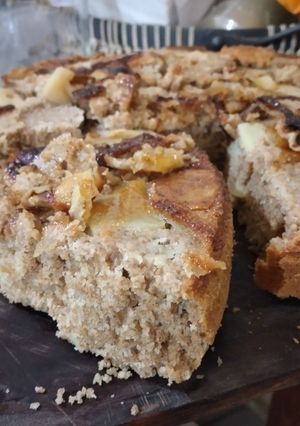 Una foto de Torta invertida de manzana🍎