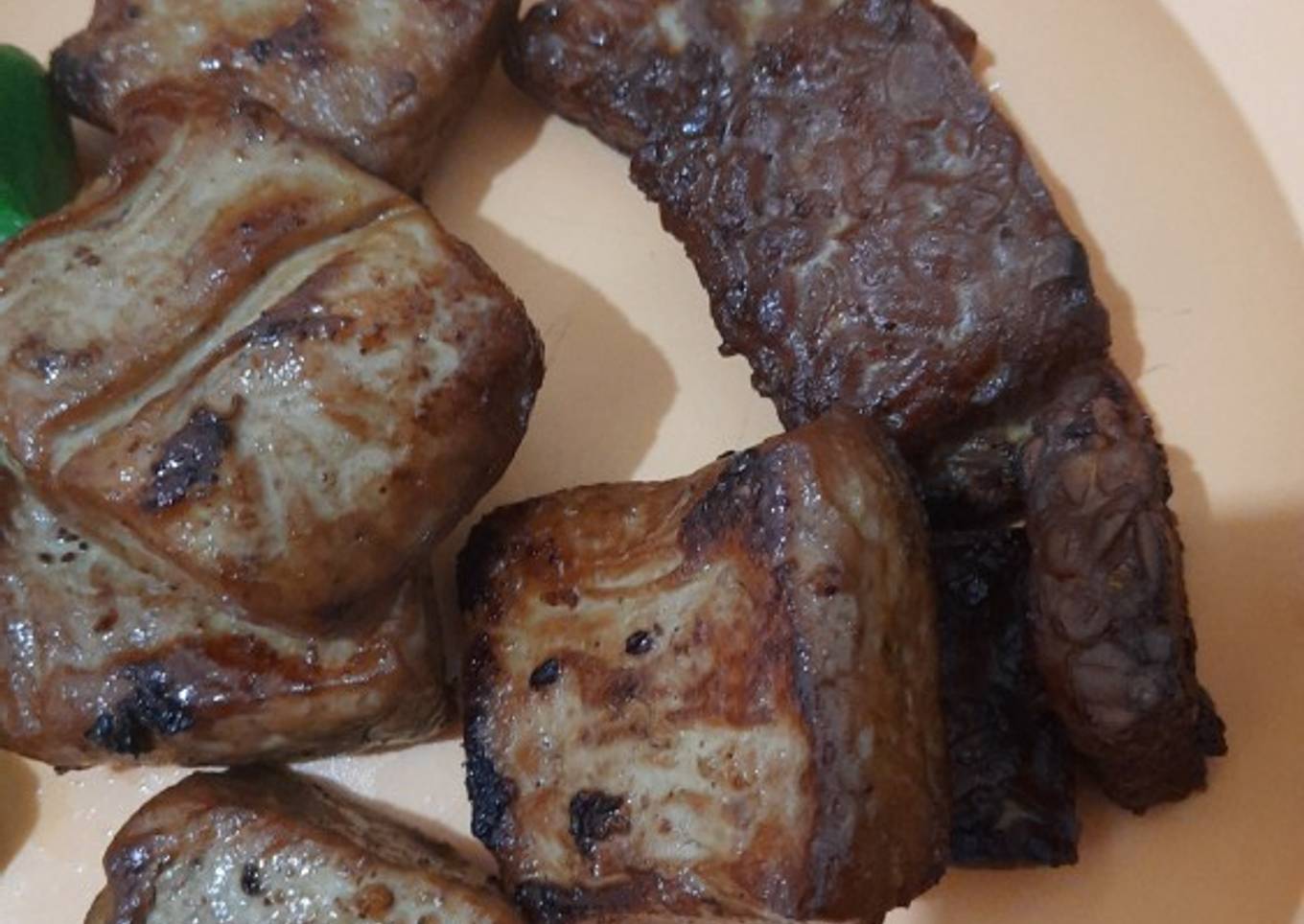 Bacem tahu dan tempe legit