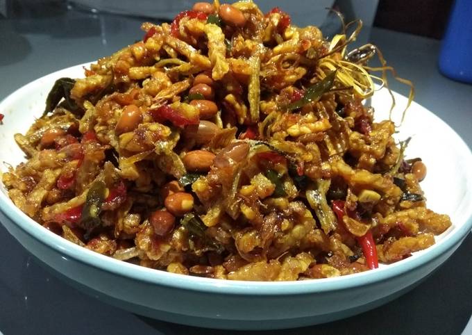 Anti Ribet, Membuat Kering tempe,teri dan kacang tanah Yang Enak