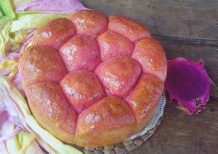 Roti Buah Naga Roti Sobek Buah Naga Ulen Tidak Sampai Elastis