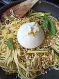 Linguine with Lemon, Zucchini, and Burrata
