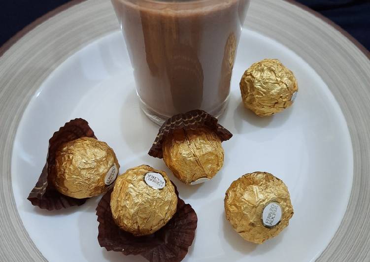 Steps to Make Any-night-of-the-week Ferrero Rocher milkshake