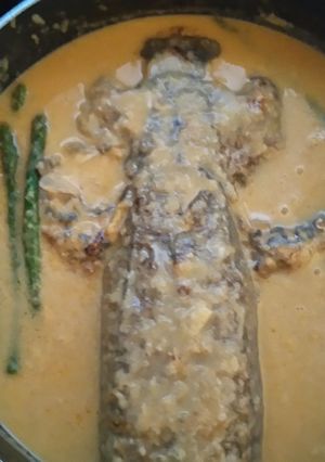 Una foto de Cogote de merluza en salsa
