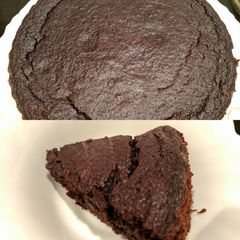 A picture of Eggless chocolate beetroot cake.