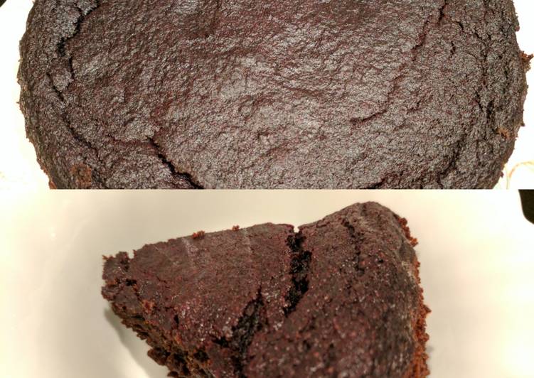 Eggless chocolate beetroot cake