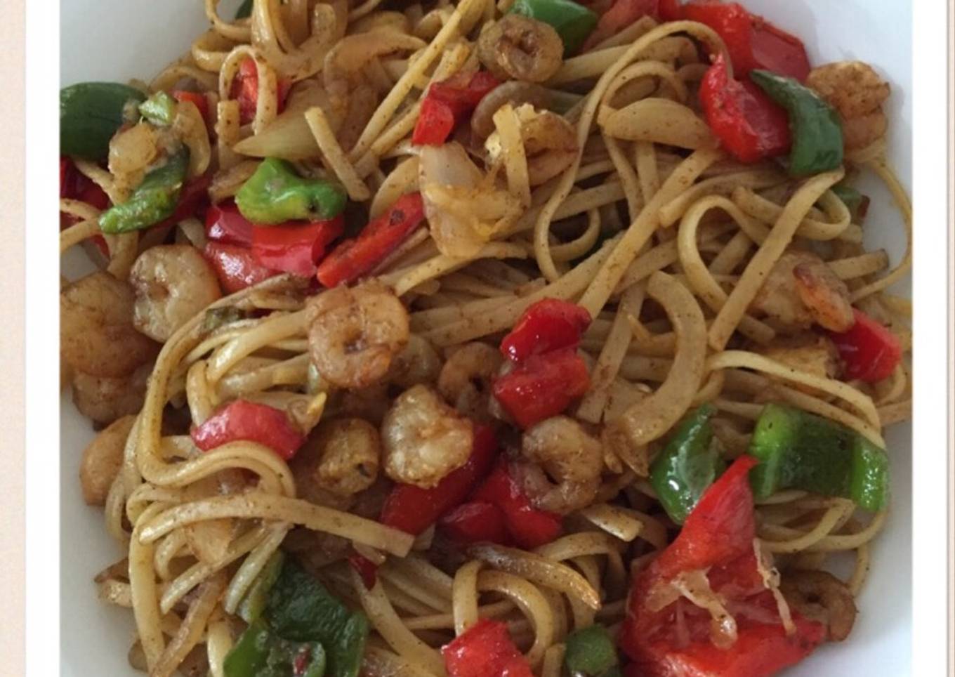 Shrimp Fajita linguine