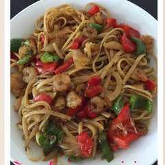 รูปของ Shrimp Fajita linguine