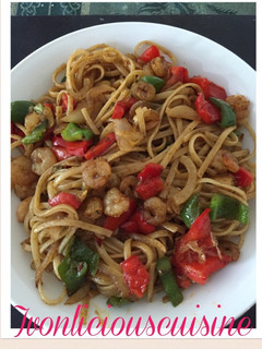 Foto resep Shrimp Fajita linguine
