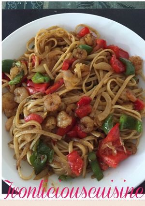 Foto resep Shrimp Fajita linguine