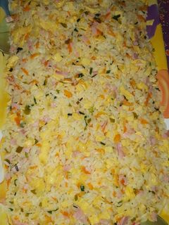 Una foto de Arroz frito a mi manera