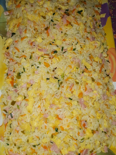 Una foto de Arroz frito a mi manera