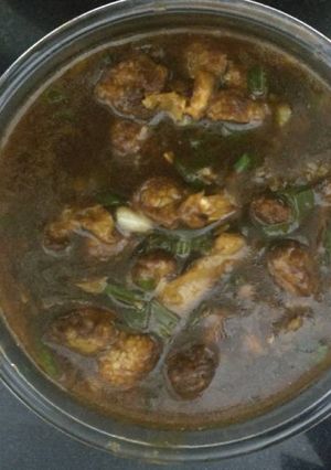 A picture of Cauliflower manchurian.