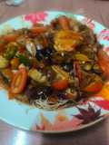Bihun Goreng Sos Lada Hitam dan Cendawan