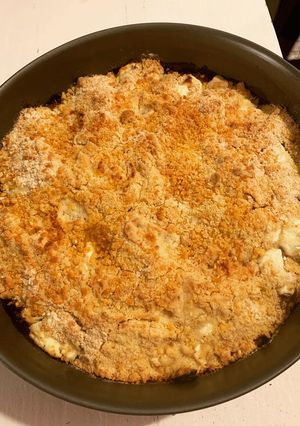 Une photo de Crumble salé Tomates & Chèvre frais