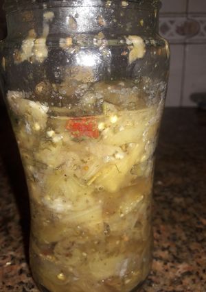 Una foto de Berenjena al escabeche