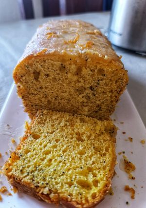 Una foto de Budín de naranja 🍊🧡