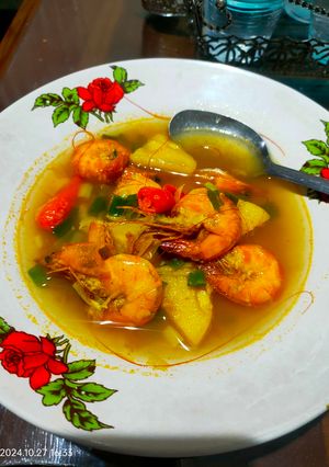 Foto resep Udang kuah kuning