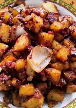 Foto resep Oseng Kentang Kornet