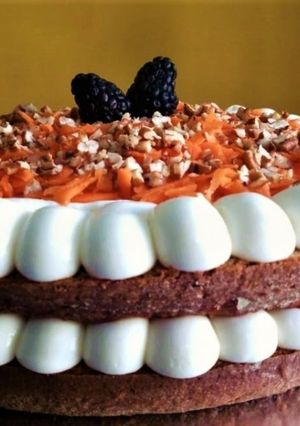 Una foto de Pastel de zanahoria