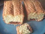 Budin de coco con dulce de leche