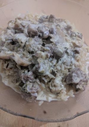 Una foto de Stronogoff de carne