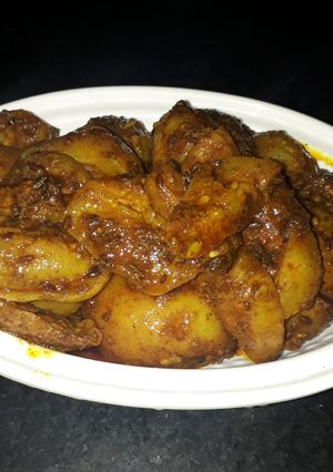 A picture of Stuffed tinde masala.