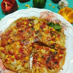 A picture of Vegetable lasagna.