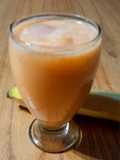 Batido sin azúcar de zanahoria y banana
