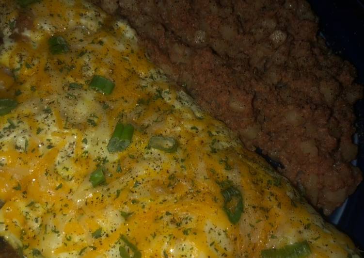Simple Way to Make Any-night-of-the-week Meat Lover&#39;s Omelette
