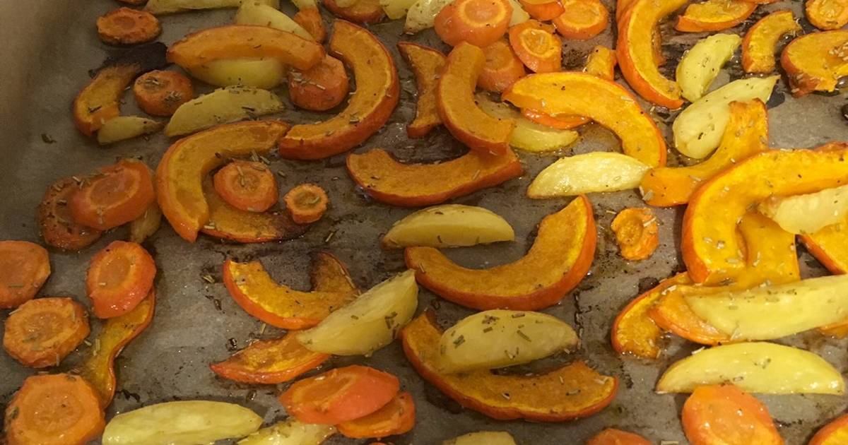 Kürbis, Kartoffeln und Karotten aus dem Ofen Rezept von Sophie V. - Cookpad