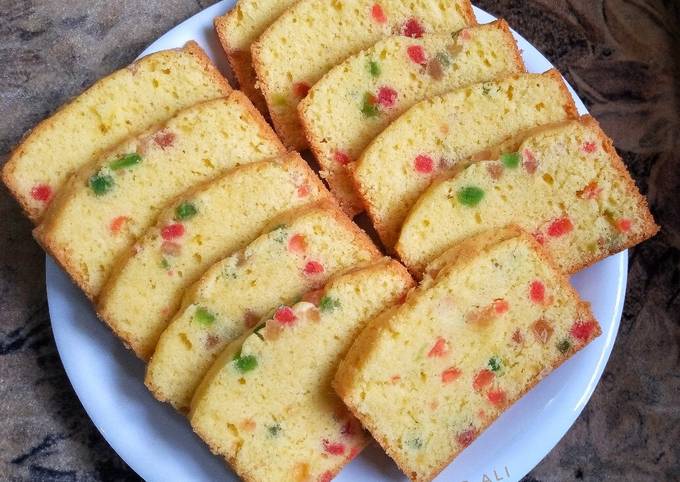 Recipe of Speedy Tutti fruitti cake baked in pateela