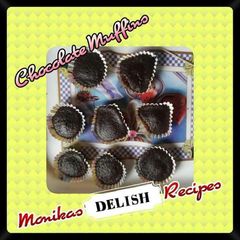A picture of Eggless chocolate muffins.