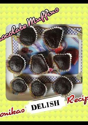A picture of Eggless chocolate muffins.
