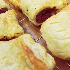 Wild Boar & Redcurrant Jelly Sausage Rolls A picture of Wild Boar & Redcurrant Jelly Sausage Rolls.