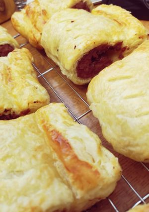 A picture of Wild Boar & Redcurrant Jelly Sausage Rolls.