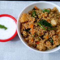 A picture of Kodo Millet khichdi.