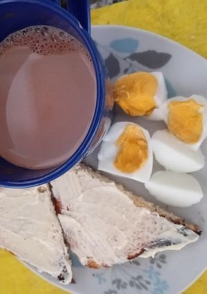 Una foto de Super desayuno