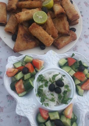 صورة لوصفة بريك بالدجاج والخضار