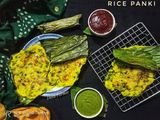 Traditional Gujarati Rice Panki