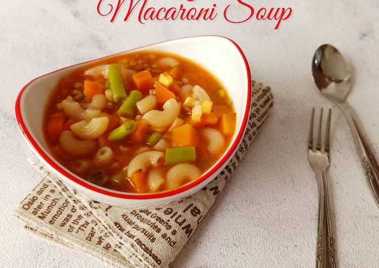Bolognese Macaroni Soup