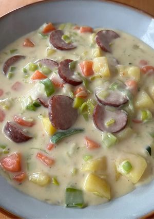 Cabanossi-Käse-Suppe Rezepthauptbild
