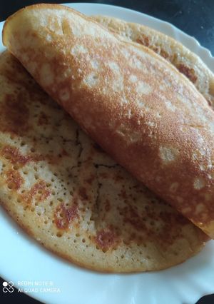 A picture of Vanilla yogurt pancakes.