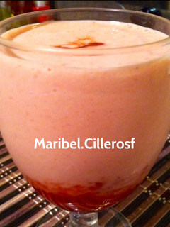 Una foto de Mousse de fresas